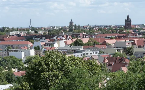 Stadtansicht von Halle (Saale)